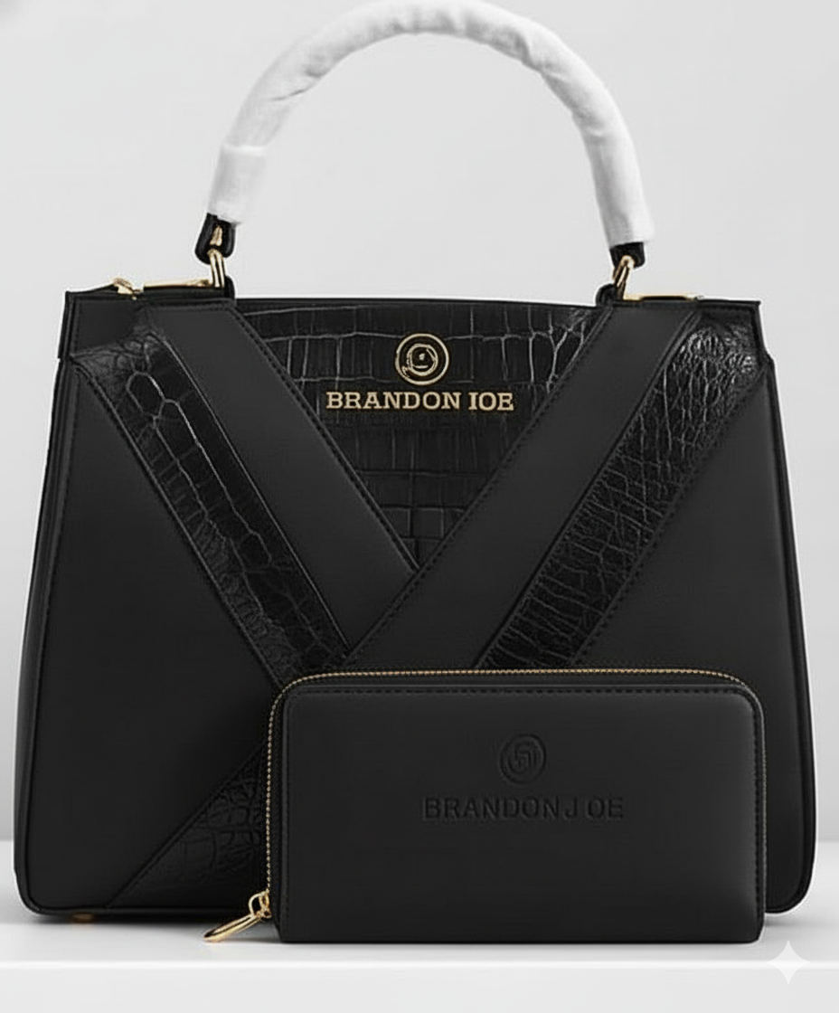 BRANDON JOE Executive Allure Handbag & Wallet Set