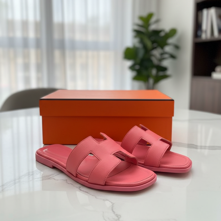 Saffron "H" Strap Flat Sandals