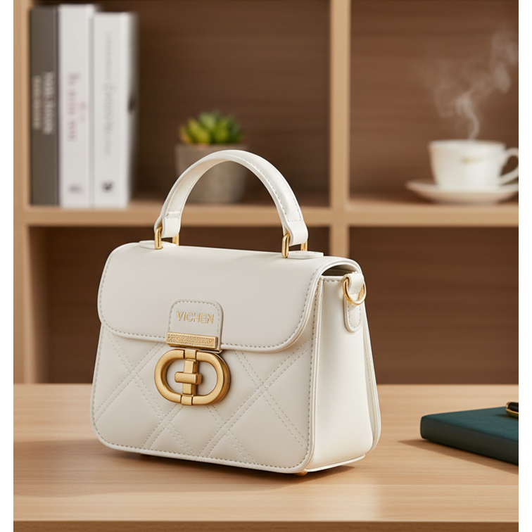 Vichen Elegance Quilted Mini Satchel